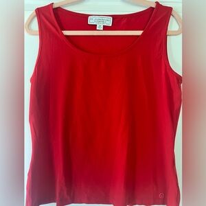 St. John Sport Red Sleeveless Tank Top